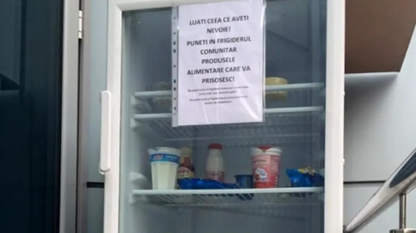 Frigiderul comunitar din care iei mâncare fără să plătești. Unde îl găsești în București și ce trebuie să faci în schimb