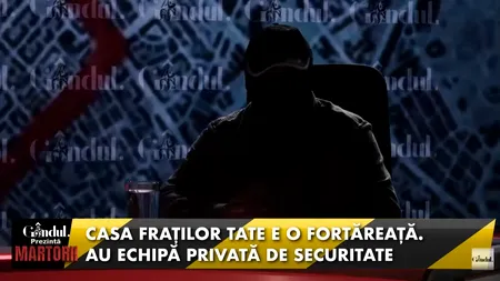 Mărturia polițistului care a intrat în vila fraților Tate: „Au o securitate impresionantă, dar au fost civilizați”