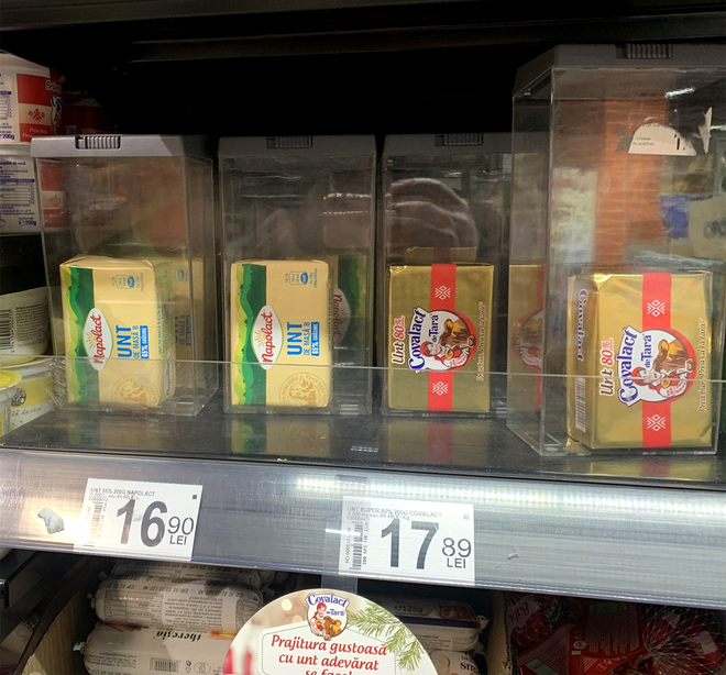 Alimentul al cărui preț s-a dublat în 2023. Este ținut în capsule antifurt, în supermarket-urile din România