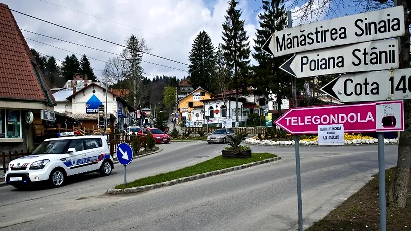 DN 1, blocat pe Valea Prahovei, în zona stațiunii Sinaia, după prăbușirea unui copac