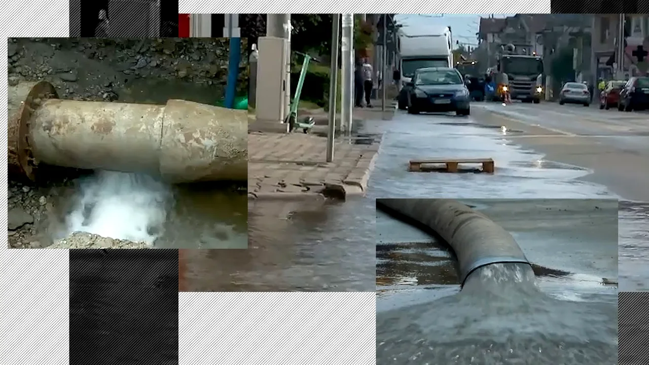 Avarie majoră la rețeaua de apă în Târgu Jiu. O treime din oraș a rămas 