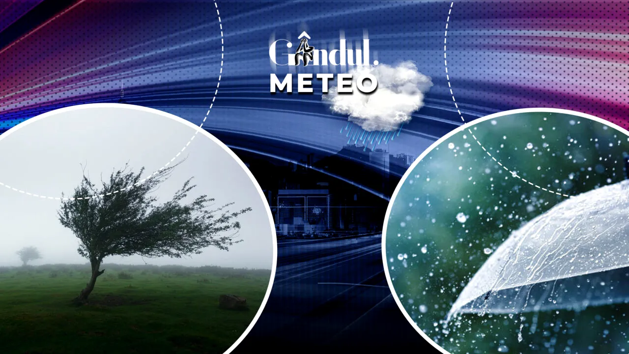 Noi coduri galbene emise de meteorologi. Unde vor fi averse, grindină și intensificări ale vântului. ANM, prognoză în exclusivitate pentru Gândul