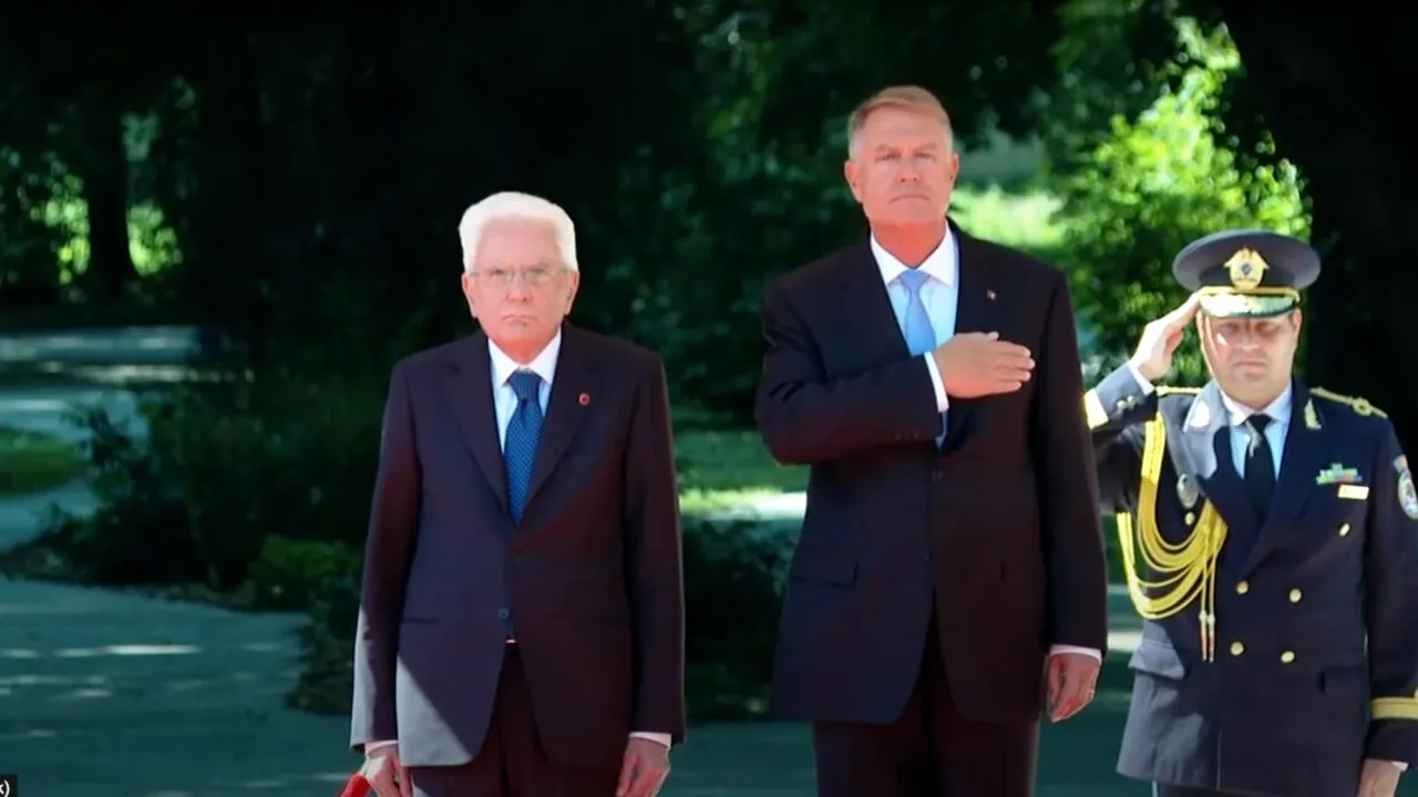 Sergio Mattarella, în vizită oficială la București / Președintele Italiei este primit de Klaus Iohannis / DECLARAȚIILE celor doi președinți