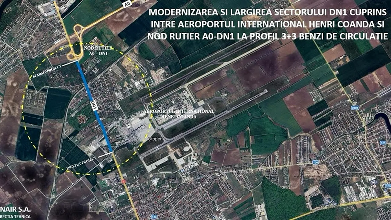 DN1 va fi lărgit la trei BENZI pe sens între Aeroportul Otopeni și nodul cu A0 / Pistol: Au fost depuse 10 oferte pentru studiul de fezabilitate