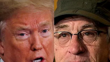 La prima vedere, toți păreau AMUZANȚI! De Niro îl compară pe Trump cu HITLER. Anul trecut, președintele american a declarat că actorul a primit prea mulți pumni ÎN CAP