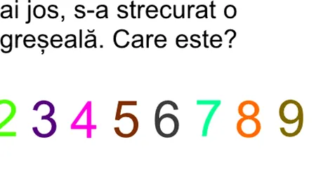 TEST. În fotografie e o greșeală. Care este aceasta?