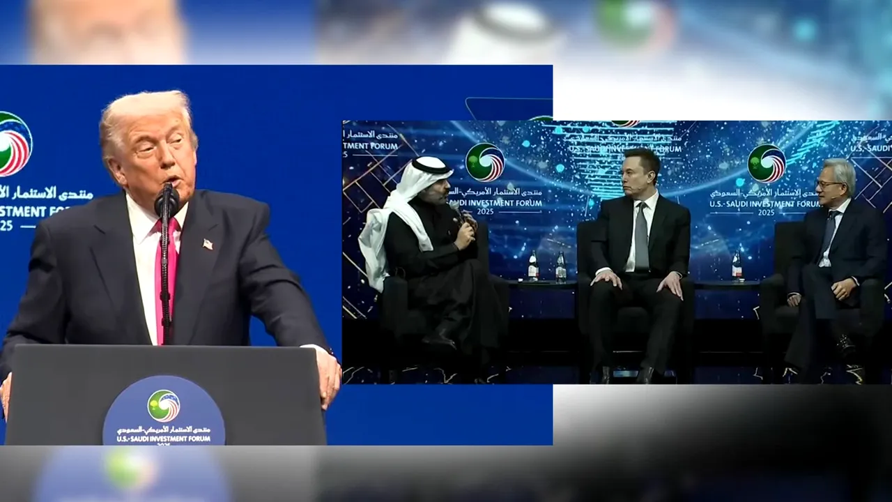 Donald Trump a participat la forumul de investiții SUA-Arabia Saudită, unde Elon Musk și șeful Nvidia au discutat despre viitorul AI