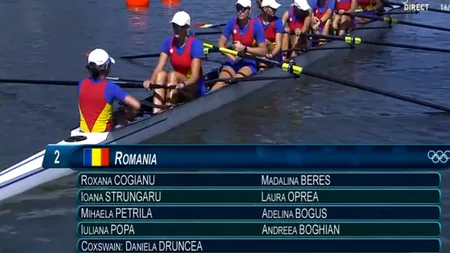 Echipajul feminin de canotaj - 8+1, medalie de bronz la Jocurile Olimpice de la Rio