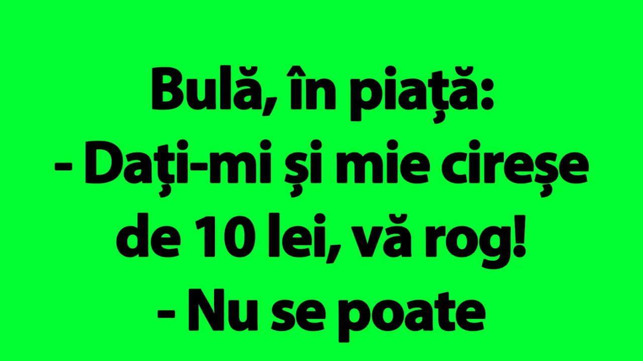 BANC | Bulă, în piață: 
