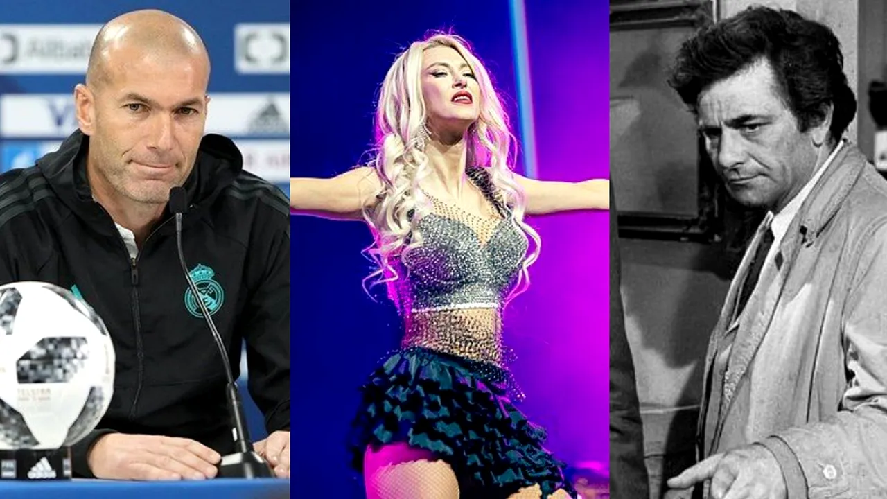 23 IUNIE, calendarul zilei: Zinedine Zidane împlinește 53 de ani, Andreea Bălan 41/ Moare Peter Falk (Columbo)