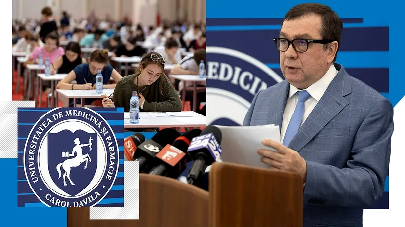 Mii de absolvenți de liceu susțin examenul de admitere la UMF „Carol Davila” din București. Câți candidați concurează pe un loc