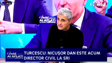 Turcescu: „Nicușor Dan este directorul civil al SRI. De asta nu numește pe nimeni”