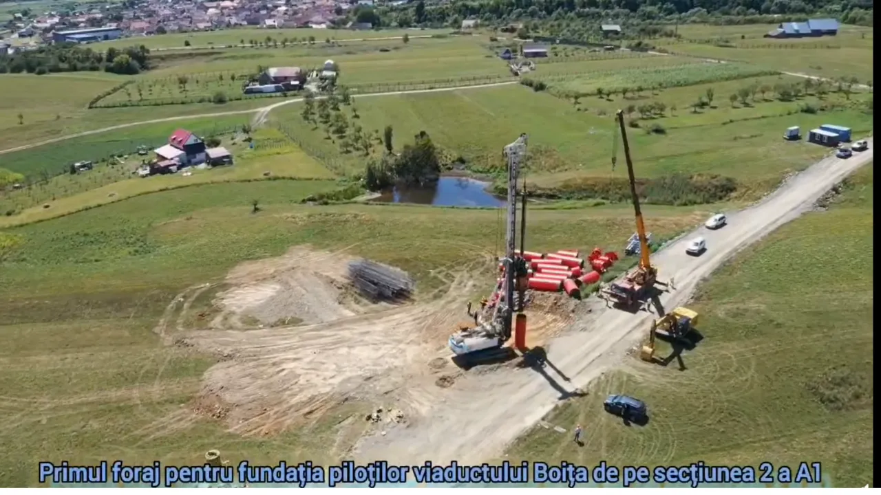 25 de PODURI, 24 de VIADUCTE și 7 TUNELURI vor fi construite pe Autostrada Pitești-SIBIU/CNAIR anunță începerea forajelor primului VIADUCT