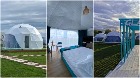 Cât costă o noapte de cazare la glamping în Năvodari. Cât plătești să stai pe plajă, la cort, cu aer condiționat și TV