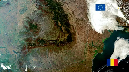 Cum arată România văzută din spațiu. Imaginea surprinsă de un satelit