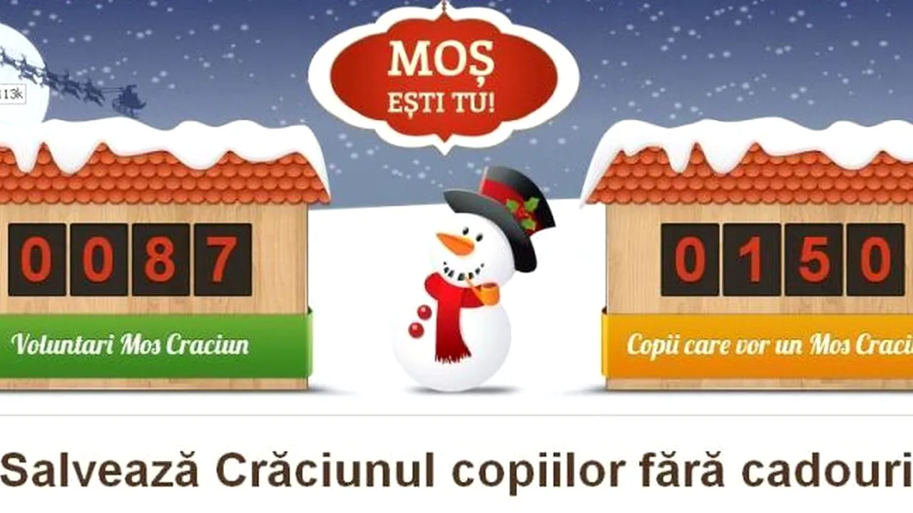 Salvează Crăciunul copiilor fără cadouri