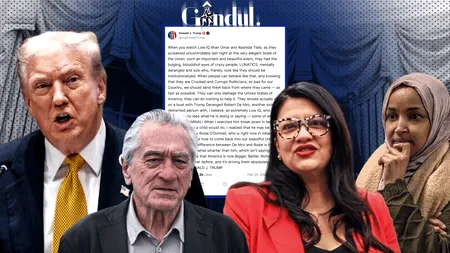 Trump, supărat pe două politiciene democrate care i-au deranjat discursul: Au IQ scăzut. Ar trebui să se urce într-o barcă cu Robert De Niro