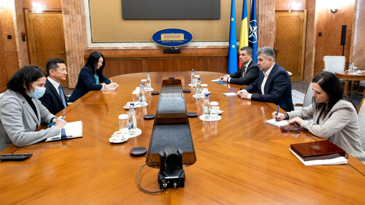 Premierul Marcel Ciolacu și-a luat rămas bun de la Ambasadorul Japoniei la București, Hiroshi Ueda / „Națiunile noastre, cu mentalități similare”