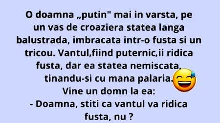 BANCUL ZILEI | Pensionara și vasul de croazieră