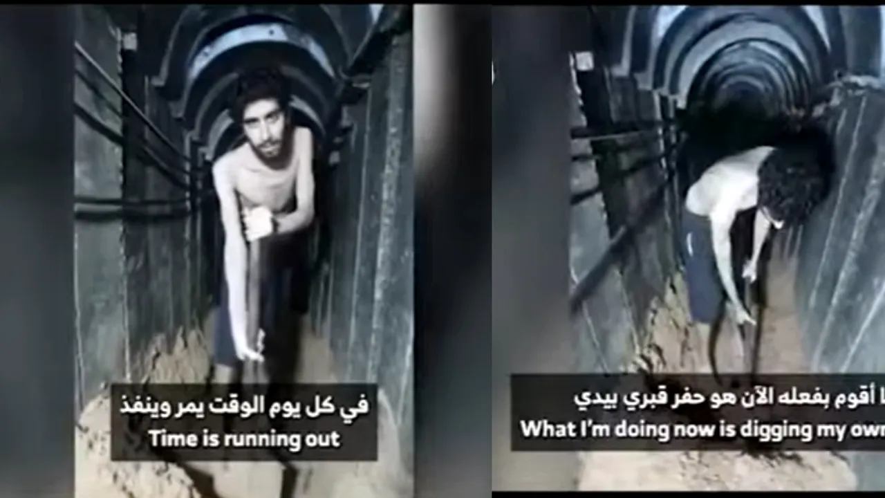 Filmare cumplită cu un ostatic capturat de Hamas, care își sapă groapa. Reacția lui Netanyahu: 