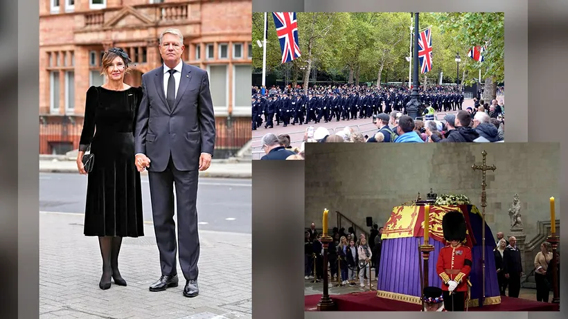 FOTO - Președintele României și soția sa participă la funeraliile Reginei Elisabeta a II-a. Ce ținută a ales Carmen Iohannis