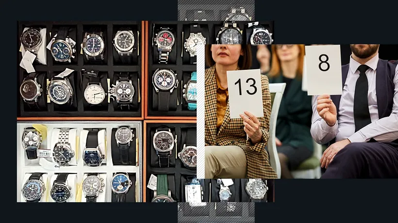 FOTO | Supercolecție de ceasuri de lux, scoasă la licitație de ANAF. Povestea fabuloasă a bijuteriilor care taie respirația cunoscătorilor