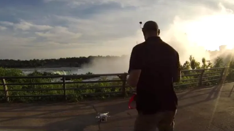 Imagini aeriene spectaculoase cu cascada Niagara. VIDEO