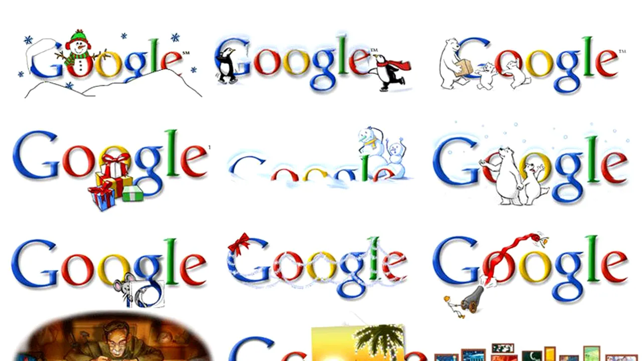 Cum ne-a urat Google SĂRBĂTORI FERICITE, din 1999 pînă astăzi