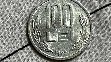 Mai știi celebra monedă de 100 de lei, cu chipul lui Mihai Viteazul? Suma uriașă cu care se vinde acum, în 2024