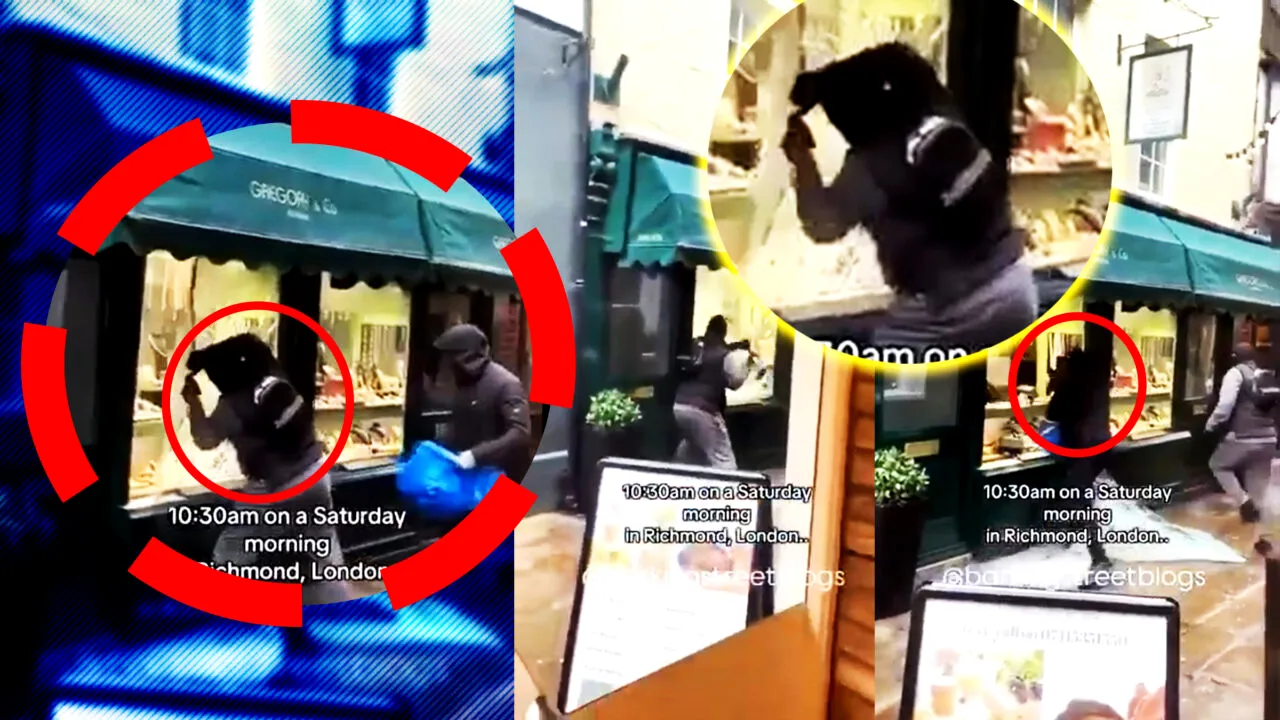 Londra, „sat fără câini”. Un magazine de bijuterii din Londra a fost jefuit în plină zi sub privirile trecătorilor