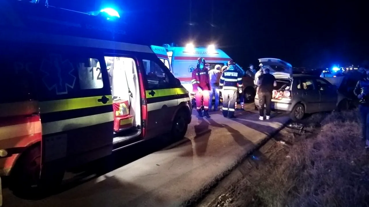 Doi copii și trei adulți au ajuns la spital, după un grav accident auto produs în județul Prahova