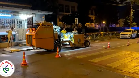 (P) Au început lucrările de refacere a trecerilor de pietoni în apropierea unităților de învățământ