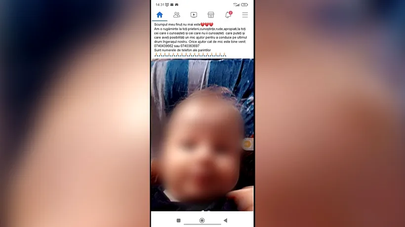 Moarte suspectă în Olt! Un bebeluș de 6 luni a murit la câteva ore după externare