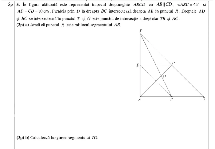 Subiectele date la Matematică, la Evaluarea Națională 2022