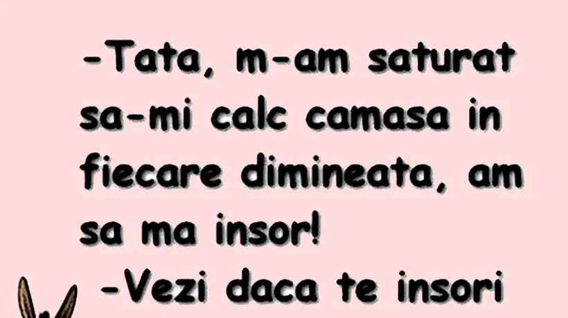 Bancul de duminică | „M-am săturat să-mi calc cămașa în fiecare dimineață”