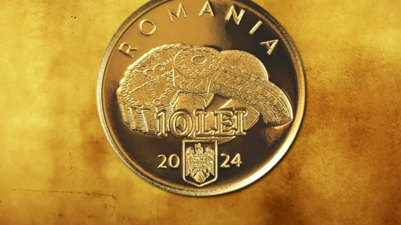 BNR lansează o monedă din aur de 10 lei. Cât va costa o singură piesă