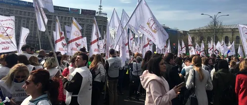 Noi proteste în București. Sindicaliștii grefierilor militează pentru condiții mai bune de muncă