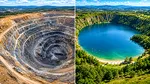 În 2008, Spania a umplut o mină adâncă de 300 de metri cu 547 miliarde litri de apă. 4 ani mai târziu, „groapa” s-a transformat într-un lac uriaș