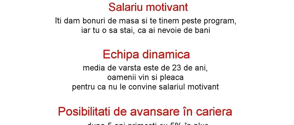 Banc | Ce înseamnă salariu motivant și program flexibil, când vrei să te angajezi în România