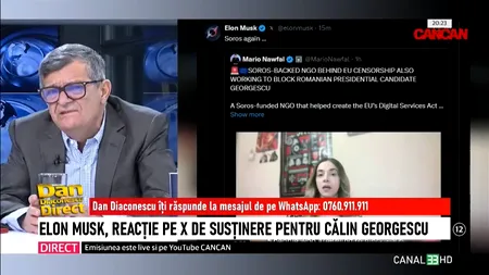 Cristian Sima: „Elon Musk e doar un purtător de cuvânt al lui TRUMP”