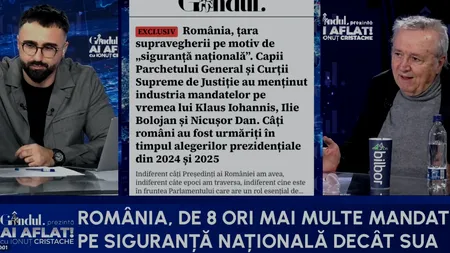 55.000 de români ascultați de SERVICII pentru o fițuică. Cristoiu: Nevolnicul Nicușor încalcă LEGEA