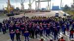 De anul trecut, angajaţii Şantierului Damen din Mangalia trăiesc din promisiuni. Marţi ies din nou în stradă