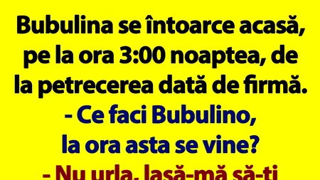 BANC | Bulă, Bubulina și petrecerea dată de firmă