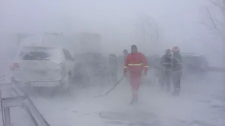 VREMEA. Opt persoane rănite în trei accidente produse pe autostrada A2 București - Constanța 