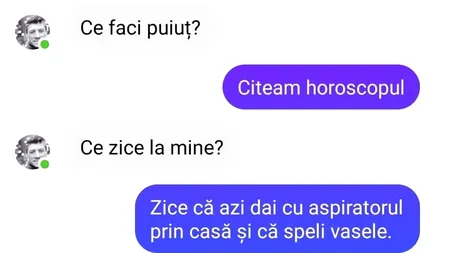 Bancul de sâmbătă | Horoscopul zilei