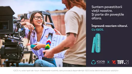 Azi începe TIFF21! Află ce poți face la festival și cum poți contribui la scrierea unui scenariu colectiv inițiat de IQOS