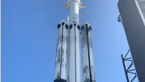 Cea mai puternică rachetă din lume, a companiei deținută de Elon Musk, lansată în a treia cursă
