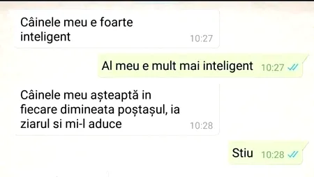 BANCUL de luni | Doi amici stau de vorbă despre câinii lor inteligenți