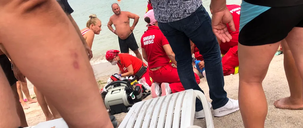 Alertă pe litoral. Intervenție pentru salvarea unui bărbat înecat la Olimp (VIDEO)
