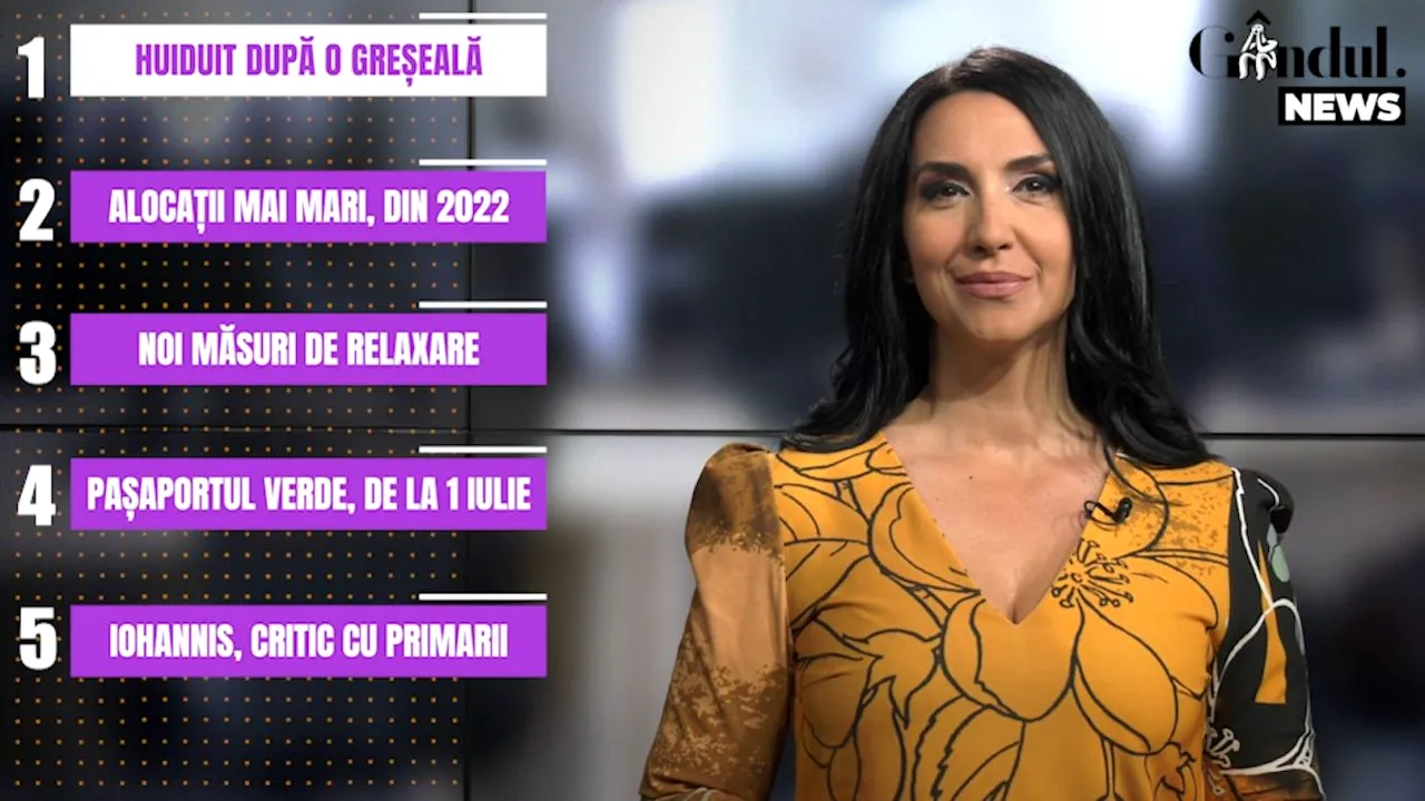 GÂNDUL NEWS. Guvernul a decis prelungirea stării de alertă și implementarea unor noi măsuri de relaxare - VIDEO
